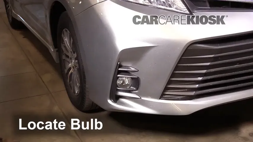 2019 Toyota Sienna XLE 3.5L V6 Lights Fog Light (replace bulb)